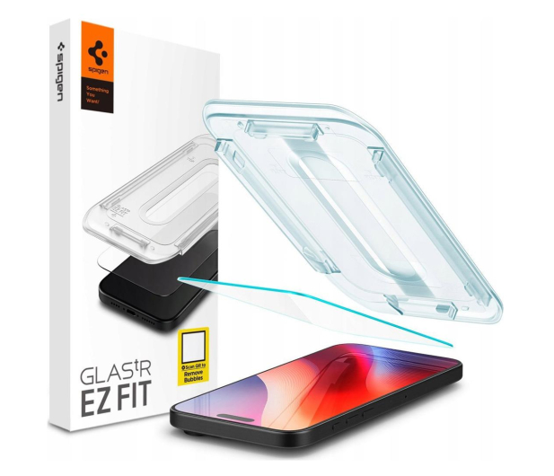 SPIGEN Szkło Hartowane Glas.TR 'Ez.Fit' do iPhone 16 Pro AGL07935 - 1279687 - zdjęcie